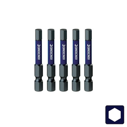 Kincrome K21343 Hex 5mm Impact Bit 50mm 5 Piece