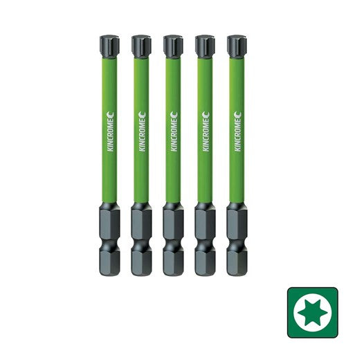 Kincrome K21396 TORX T20 Impact Bit 75mm 5 Piece