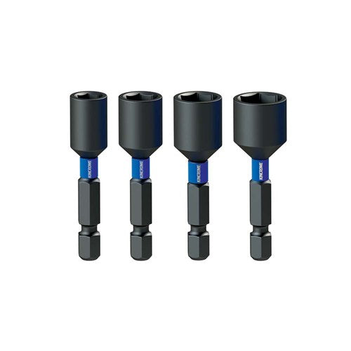 Kincrome K21507 Magnetic Nutsetter Impact Bit Mixed Pack 50mm 4 Piece