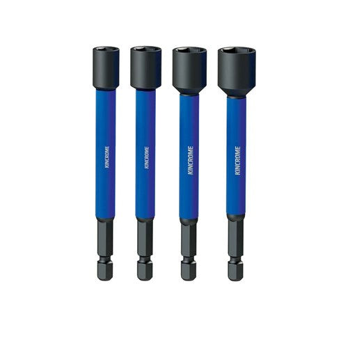 Kincrome K21508 Magnetic Nutsetter Impact Bit Mixed Pack 65mm 4 Piece