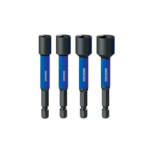 Kincrome K21509 Magnetic Nutsetter Impact Bit Mixed Pack 100mm 4 Piece
