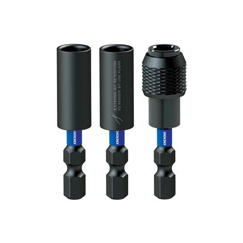 Kincrome K21510 Impact Magnetic Bit Coupler Mixed Pack 50mm 3 Piece
