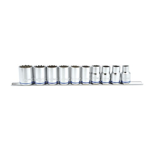 Kincrome K2174 Socket Set 10 Piece 1/2" Drive (Mirror Polish) - Metric