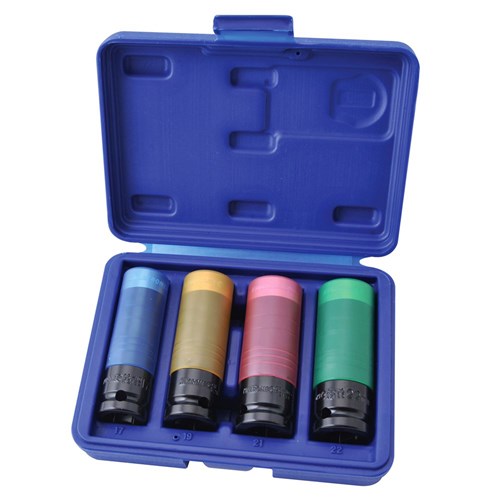 Kincrome K2180 Wheel Nut Socket Set 4 Piece 1/2" Drive