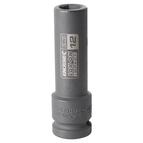 Kincrome K27124 LOK-ON Deep Impact Socket 12mm 1/2" Drive