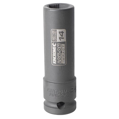 Kincrome K27126 LOK-ON Deep Impact Socket 14mm 1/2" Drive