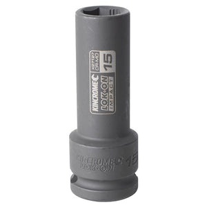 Kincrome K27127 LOK-ON Deep Impact Socket 15mm 1/2" Drive