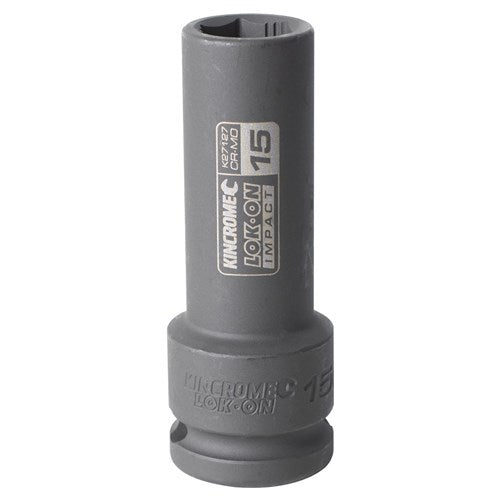 Kincrome K27127 LOK-ON Deep Impact Socket 15mm 1/2" Drive
