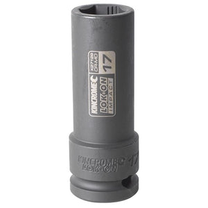 Kincrome K27129 LOK-ON Deep Impact Socket 17mm 1/2" Drive