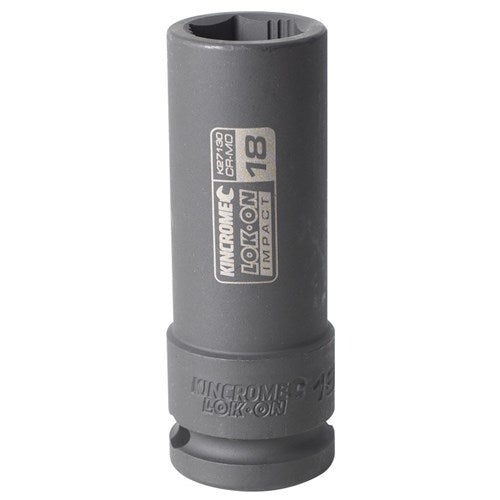 Kincrome K27130 LOK-ON Deep Impact Socket 18mm 1/2" Drive