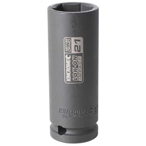 Kincrome K27133 LOK-ON Deep Impact Socket 21mm 1/2" Drive