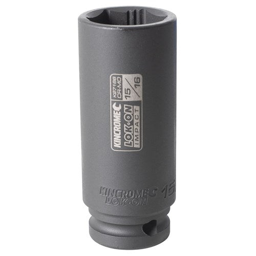 Kincrome K27166 LOK-ON Deep Impact Socket 15/16" 1/2" Drive