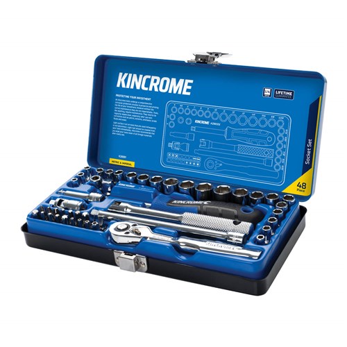 Kincrome K28001 Socket Set 48 Piece 1/4" Drive - Metric & Imperial