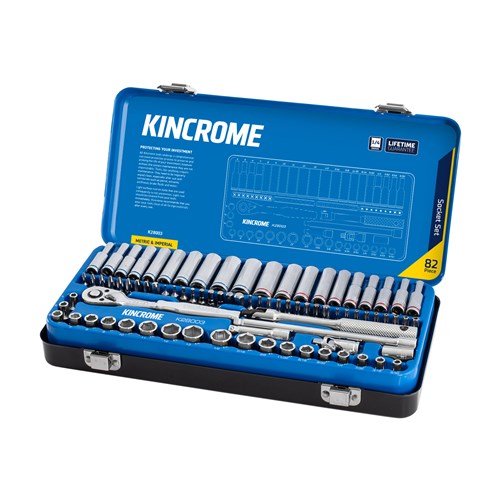 Kincrome K28003 Socket Set 82 Piece 1/4" Drive - Metric & Imperial