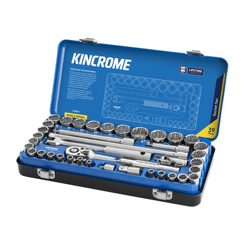 Kincrome K28011 Socket Set 39 Piece 3/8" Drive - Metric & Imperial