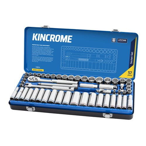 Kincrome K28014 Socket Set 57 Piece 3/8" Drive - Metric & Imperial