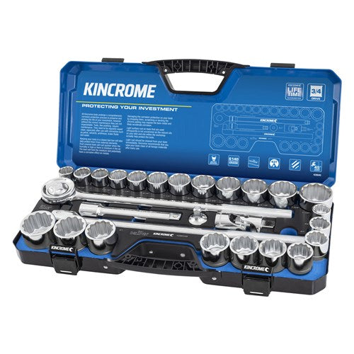 Kincrome K28045 Socket Set 28 Piece 3/4"? Drive Metric & Imperial