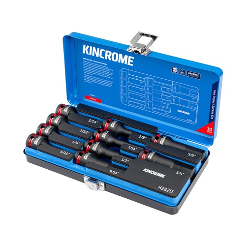 Kincrome K28211 Hex Impact Socket Set 10 Piece 1/2" Drive - Imperial