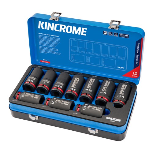 Kincrome K28245 Impact 3/4" Drive Socket Set Deep Imperial 10 Piece