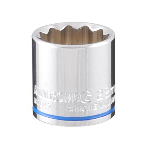 Kincrome K2847 Socket (Mirror Polish) 22mm 3/8" Drive