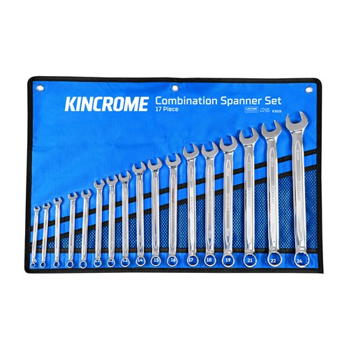Kincrome K3028 Combination Spanner Set 17 Piece - Metric