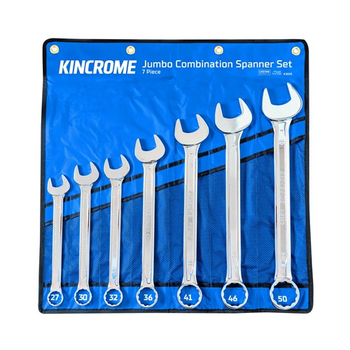 Kincrome K3035 Jumbo Combination Spanner Set 7 Piece - Metric