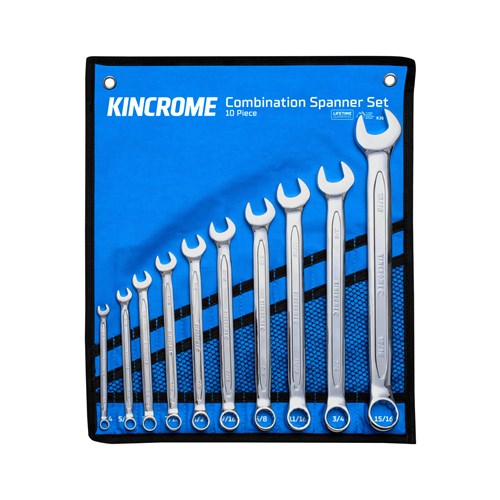 Kincrome K3046 Combination Spanner Set 10 Piece - Imperial