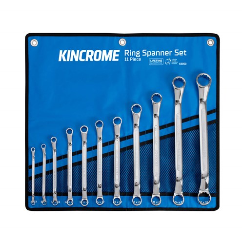 Kincrome K3050 Ring Spanner Set 11 Piece - Metric