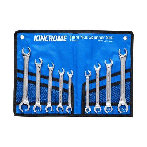 Kincrome K3060 Flare Nut Spanner Set 9 Piece