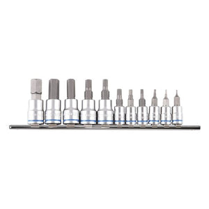 Kincrome K5023 Hex Socket Set Short Series 11 Piece 1/4 & 3/8 Drive - Metric