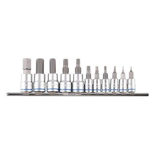 Kincrome K5023 Hex Socket Set Short Series 11 Piece 1/4 & 3/8 Drive - Metric