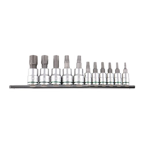 Kincrome K5025 TORX Socket Set Short Series 11 Piece 1/4 & 3/8" Drive