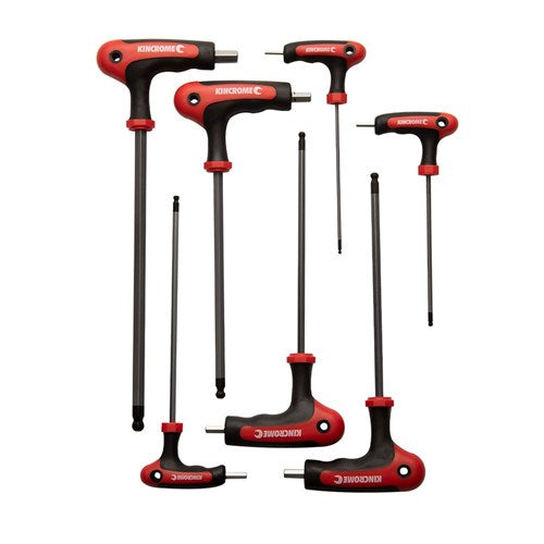 Kincrome K5241 Moulded T-Handle Hex Key Set 7 Piece - Imperial