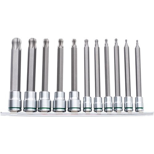 Kincrome K5525 Ball-End TORX Socket Set Long Series 11 Piece 1/4 & 3/8 Drive