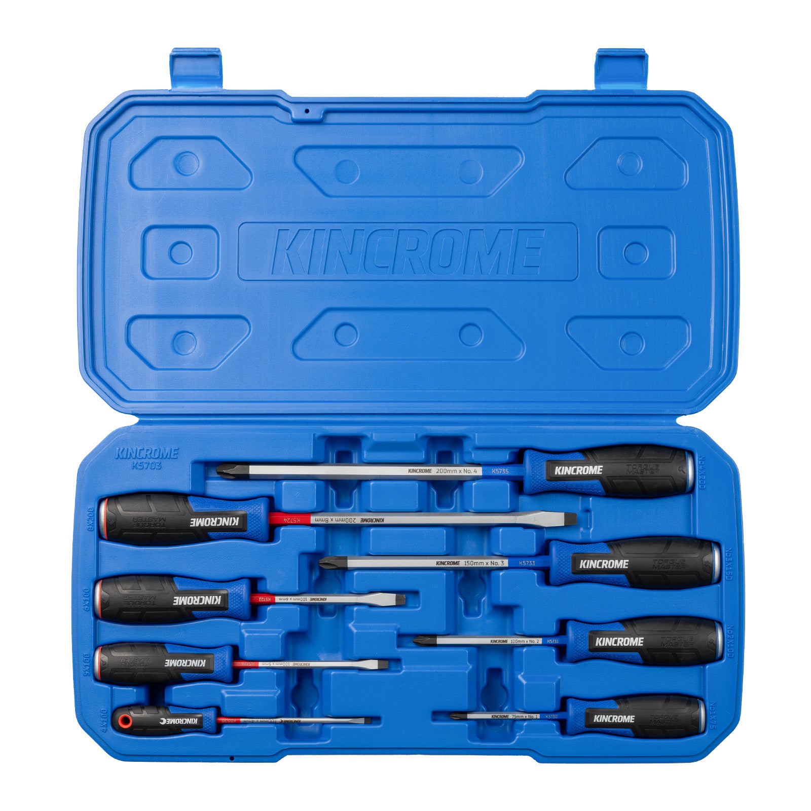 Kincrome K5703 8 Piece Thru Tang Screwdriver Set - view 2