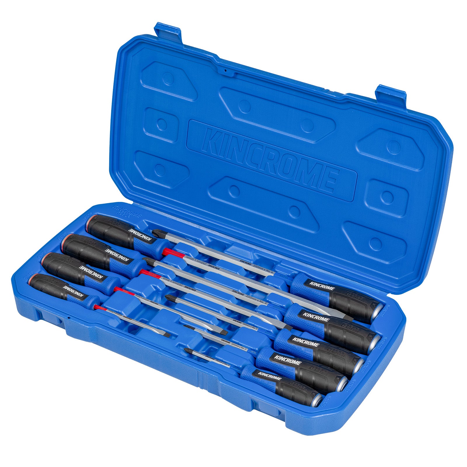 Kincrome K5704 9 Piece Thru Tang Screwdriver Set
