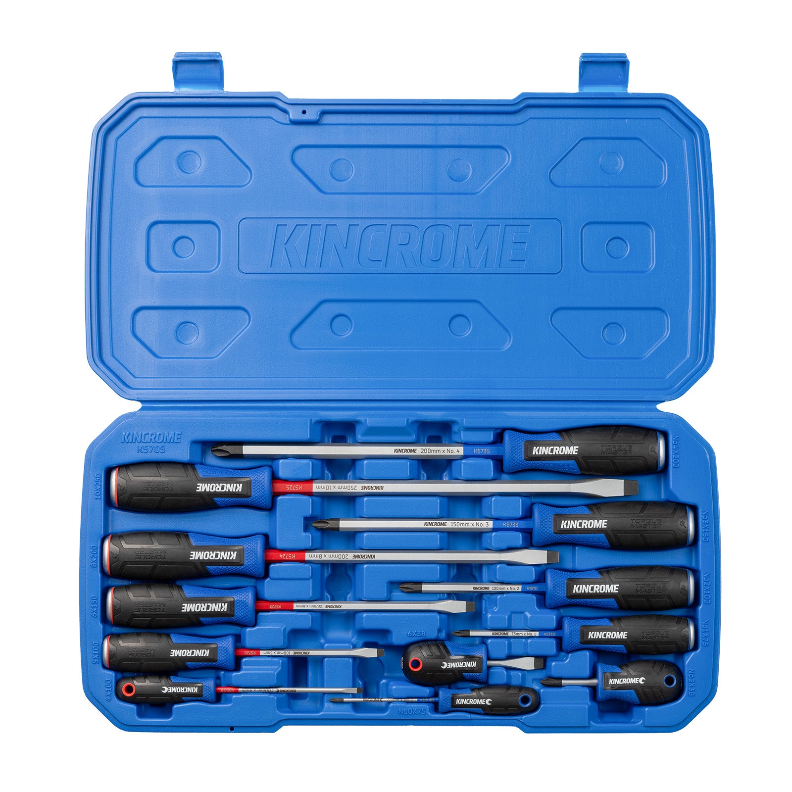 Kincrome K5705 12 Piece Thru Tang Screwdriver Set - view 2