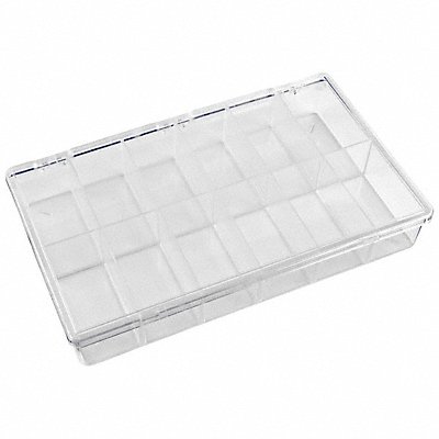 FLAMBEAU 6654KD K4967 Compartment Box Snap Clear 1 13/16 in