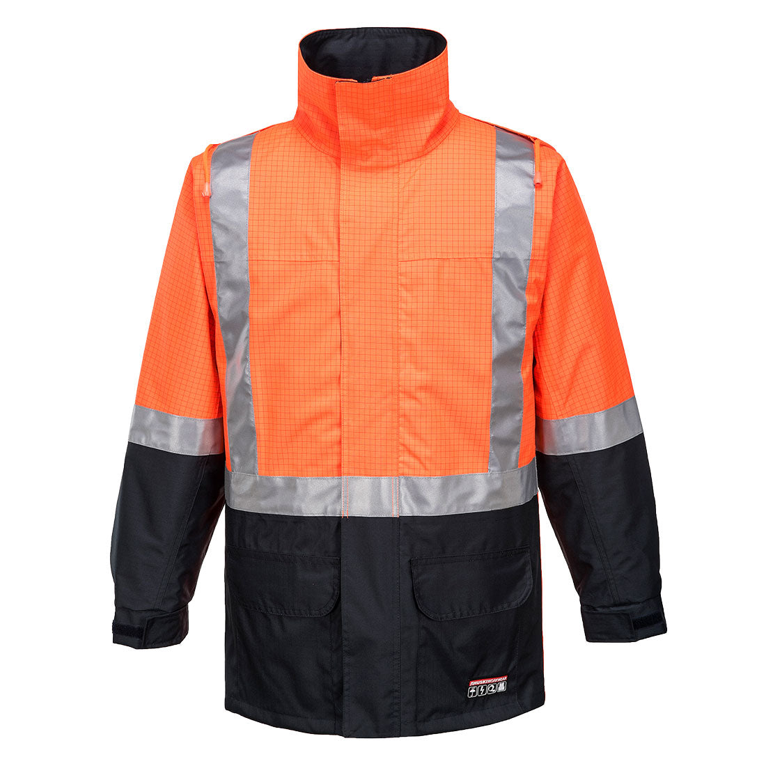 Portwest K8005 Huski Amp Hi-Vis Contrast Rain Jacket