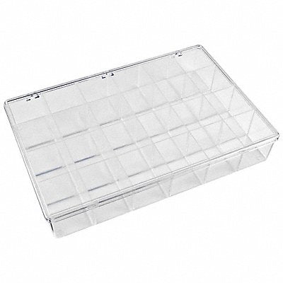 FLAMBEAU 6680KC K4970 Compartment Box Snap Clear 2 13/16 in