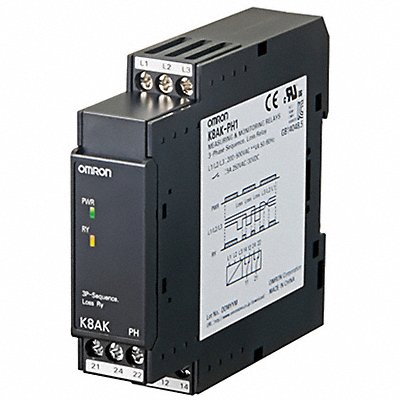 OMRON K8AKPH1200500VAC Monitoring Relays 9 Pins 200-480V AC