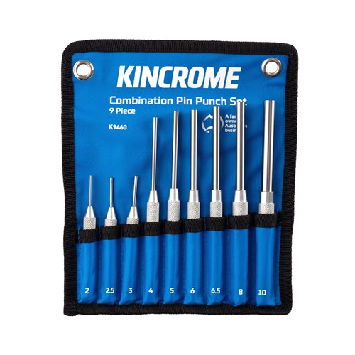 Kincrome K9460 Combination Pin Punch Set 9 Piece