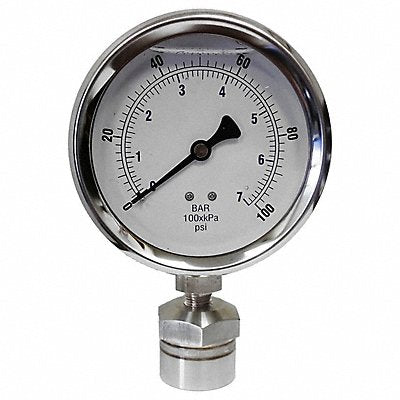KODIAK CONTROLS KC301L40100DSM3512 Pressure Gauge 0 to 6000 Range