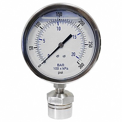 KODIAK CONTROLS KC301L40300DSM3511 Pressure Gauge 30 to 0 Range