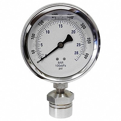 KODIAK CONTROLS KC301L40400DSM3511 Pressure Gauge 30 to 0 to 15 Range