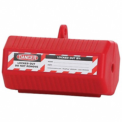 ACCUFORM KDD230 Plug Lockout Red 3/8 Shackle dia.