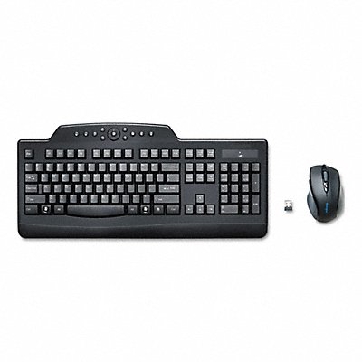 KENSINGTON K72408USA Keyboard/Mouse Set Wireless 8 3/4 in L