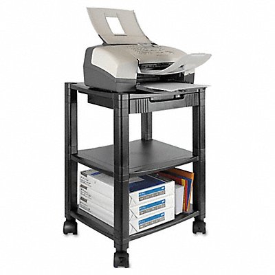 KANTEK KTKPS540 Mobile Printer Stand Black Plastic