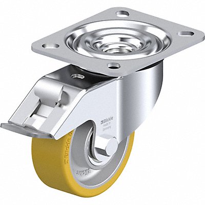 GRAINGER LALTH80KFI Plate Caster Swivel Polyurethane 4 H