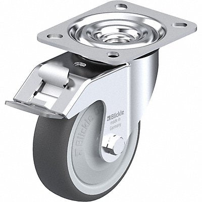 GRAINGER LPATH100KFFI Plate Caster Swivel Polyurethane 4 15/16 H
